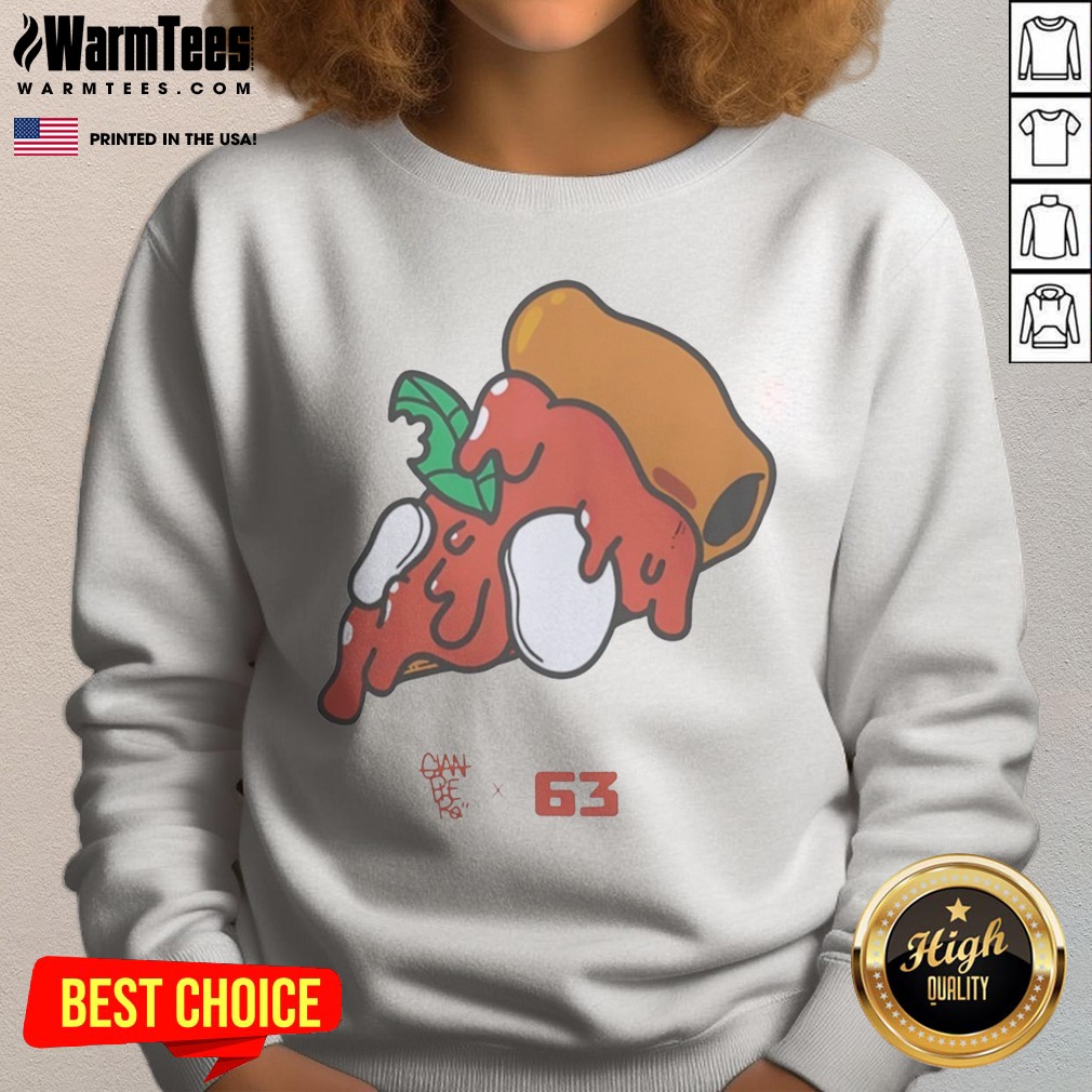 nice-pizza-gian-berg-x-63-sweatshirt Nice Pizza Gian Berg X 63 sweatshirt, featuring a unique pizza-inspired graphic design.