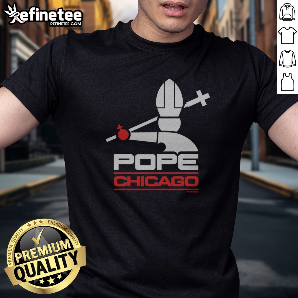 nice-pope-chicago-bulls-nba-harebrained-t-shirt Nice Pope Chicago Bulls NBA Harebrained t shirt displayed on a wooden background, perfect for fans.