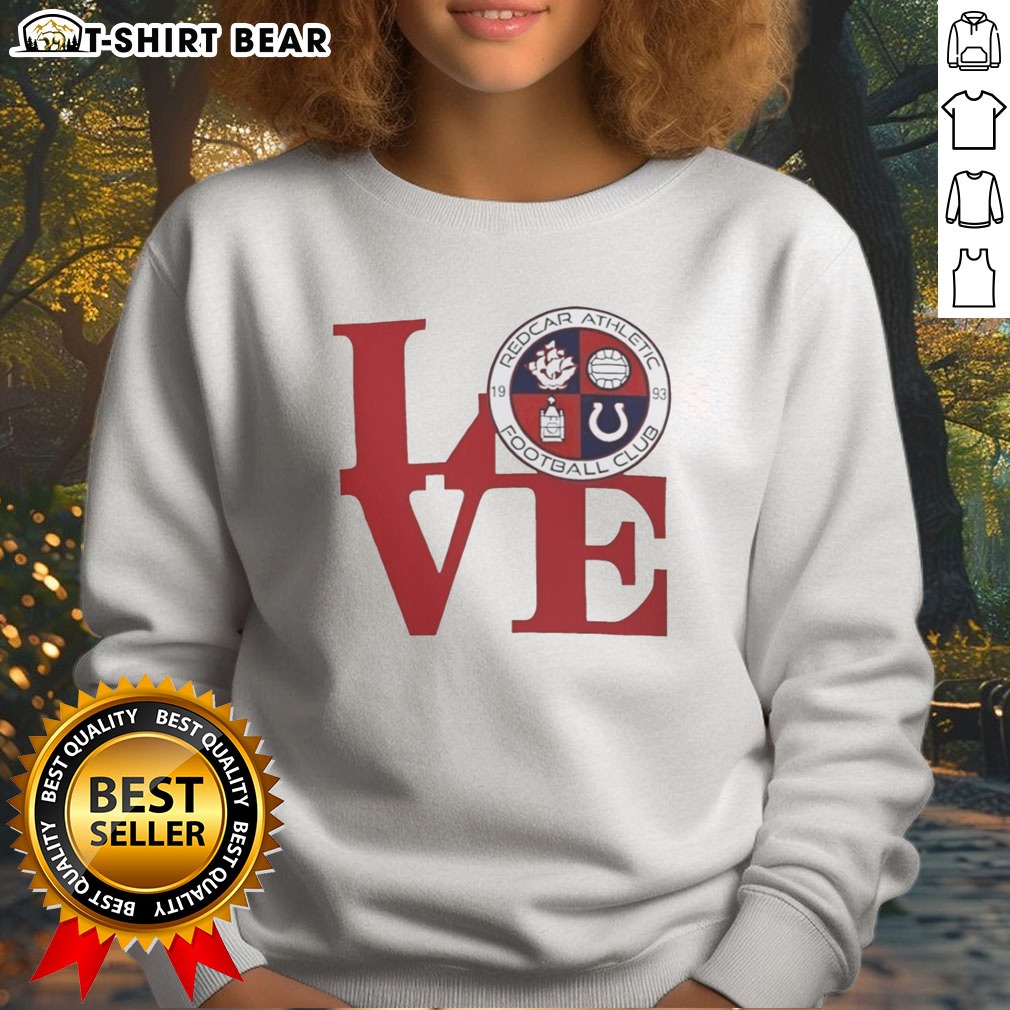 Nice Redcar Athletic Football Club Love Logo Emblem Football Sport Fan Soccer Club Sweatshirt Nice Redcar Athletic Football Club Love Logo Emblem Football Sport Fan Soccer Club Sweatshirt in vibrant red