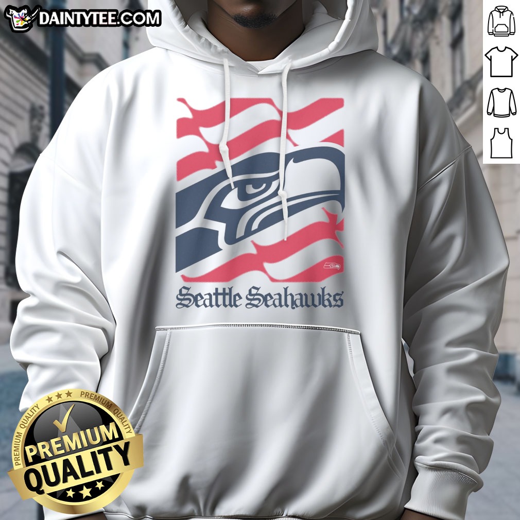 nice-seattle-seahawks-american-heritage-wordmark-hoodie Nice Seattle Seahawks American Heritage Wordmark Hoodie featuring the iconic Seahawks logo in bold colors.