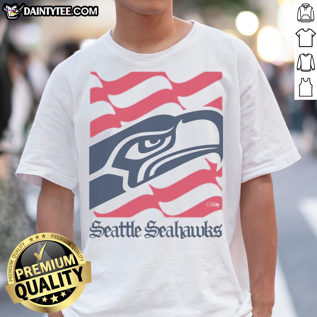 nice-seattle-seahawks-american-heritage-wordmark-shirt-1 Nice Seattle Seahawks American Heritage Wordmark Shirt displayed on a wooden background