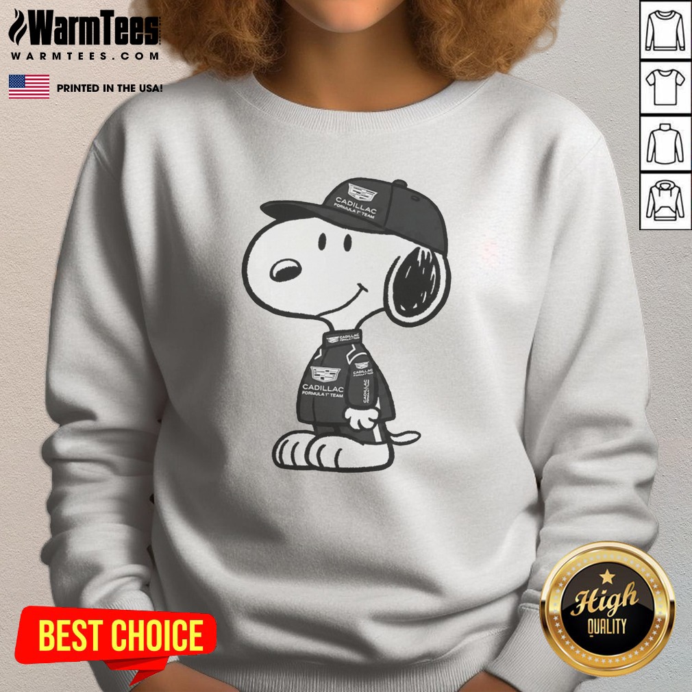 nice-snoopy-gadillac-formula-1-team-sweatshirt Nice Snoopy Gadillac Formula 1 Team Sweatshirt