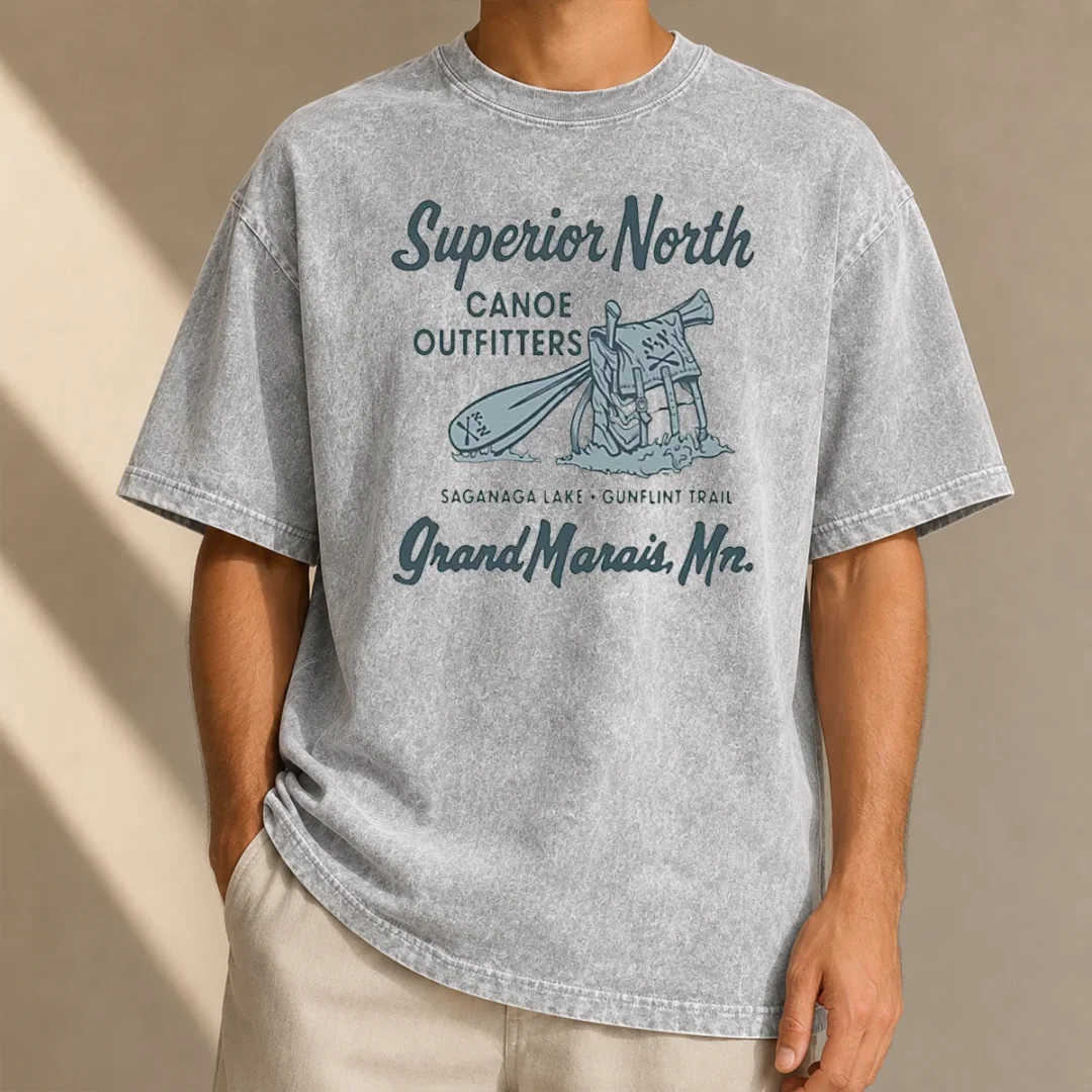 nice-superior-north-canoe-outfitters-washed-t-shirt Nice Superior North Canoe Outfitters Washed T-Shirt