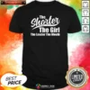 Nice The Shorter The Girl The Louder The Mouth shirt optimized for clear display on a fitted short-sleeve tee
