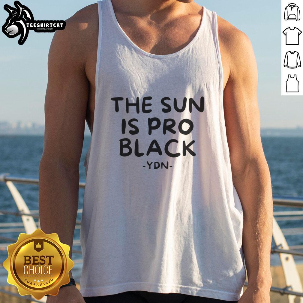 nice-the-sun-is-pro-black-ydn-tank-top Nice The Sun Is Pro Black YDN Tank Top featuring a stylish design, perfect for summer fashion and casual wear.