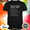 Nice Things I Trust More Than Donald Trump Flint Michigan Tap Water Gas Station Sushi shirt optimized for display
