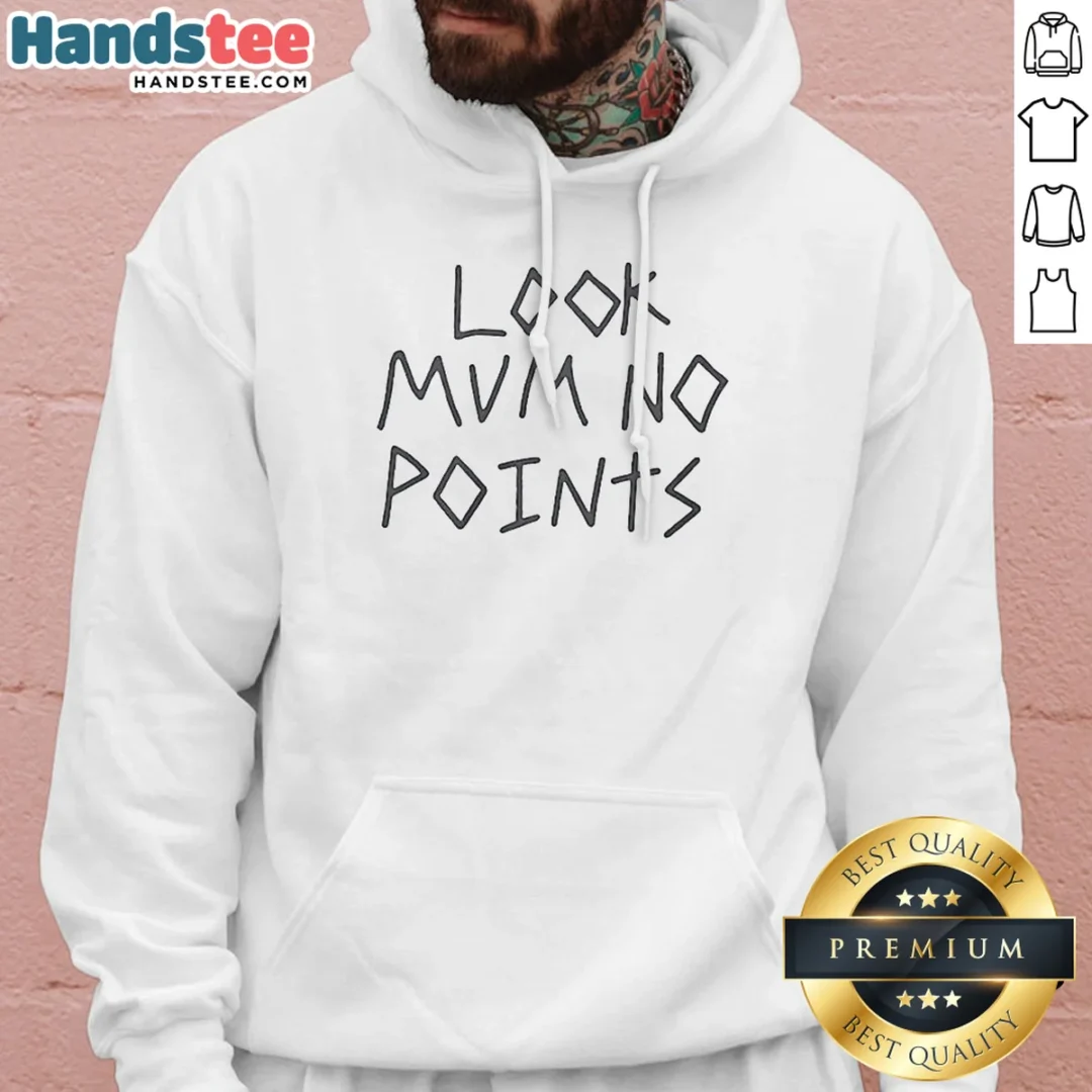 nice-top-look-mum-no-points-hoodie Nice Top Look Mum No Points Hoodie in charcoal gray with front pouch pocket and adjustable drawstring hood