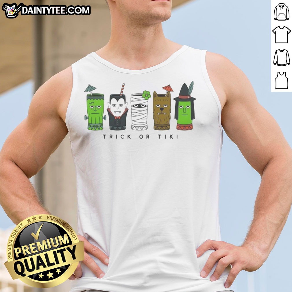nice-trick-or-tikifrankenstein-vampire-mummy-werewolf-witch-monster-glasses-tank-top-1 Nice Trick Or Tikifrankenstein Vampire Mummy Werewolf Witch Monster Glasses Tank top displayed on a neutral background.