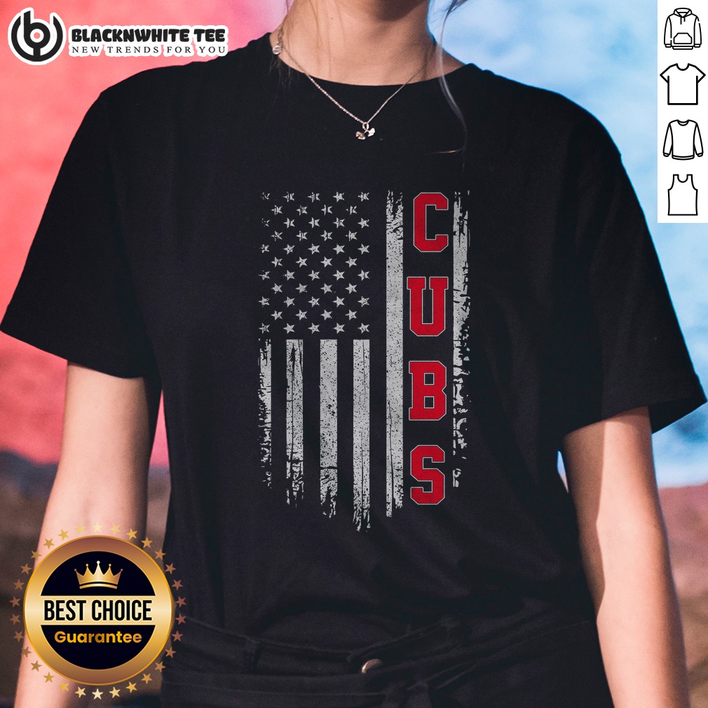 Nice Vintage Cubs Name American US Flag Sports Ladies Shirt Nice Vintage Cubs Name American US Flag Sports Ladies Shirt featuring a patriotic design
