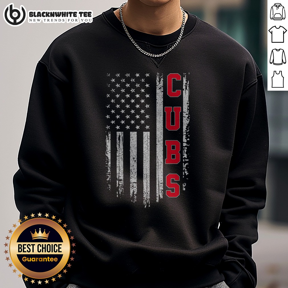 nice-vintage-cubs-name-american-us-flag-sports-sweatshirt-sweashirt Nice Vintage Cubs Name American US Flag Sports Sweatshirt featuring a classic design and comfortable fit.