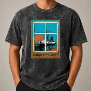Premium Chris Stapleton At North Charleston Coliseum On June 26 2026 Poster printed on a soft washed t shirt in dark gray