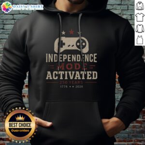 Awesome Independence Mode Activated Hoodie in a vibrant color, showcasing its unique graphic design.