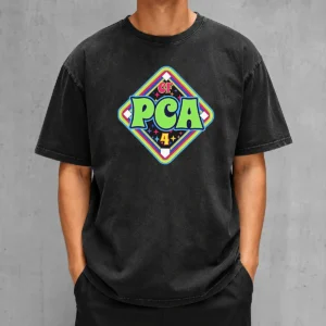 Premium CF PCA 4 Baseball Diamond Mascot Design Logo And Team Pride Sport Performance Washed T-Shirt