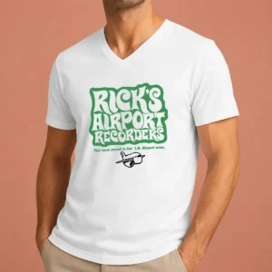 Funny Tom Petty Rick'S Airport Recorders The Best Round V-Neck Shirt