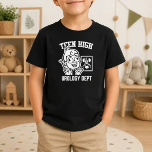 Pretty Teen High Urology Dept Cartoon Doctor Kids T-Shirt