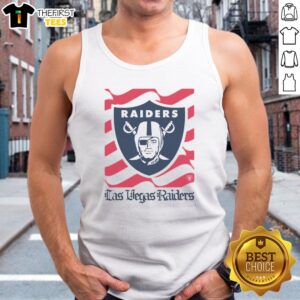 Awesome Las Vegas Raiders American Heritage Wordmark Tank Top featuring a bold team logo design.