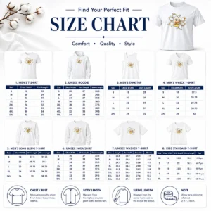 Size chart for Good Beer Atom showing measurements in inches and centimeters