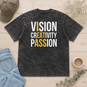 Pretty Vision Creativity Passion I Eat Ass Funny Washed T-Shirt