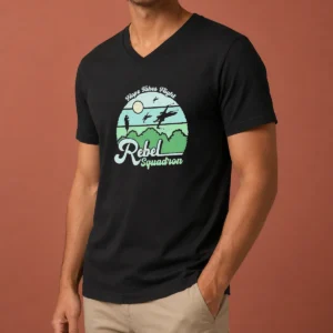 Nice Hope Takes Flight Rebel Squadron V-Neck Shirt