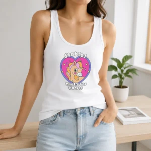 Pretty Stable Thats For Horses Horse Pun Funny Animal Tank Top