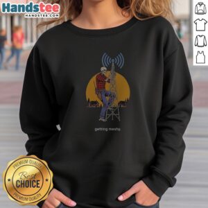 Top Skeleton Getting Meshy Sweatshirt