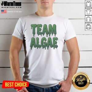 Official Team Algae Slimy Green Drip Typography Humor
