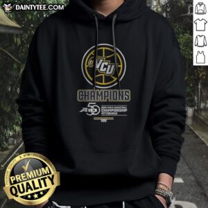 Awesome VCU Rams 2026 Men'S Basketball Championship Pittsburgh Hoodie in black with bold team graphics