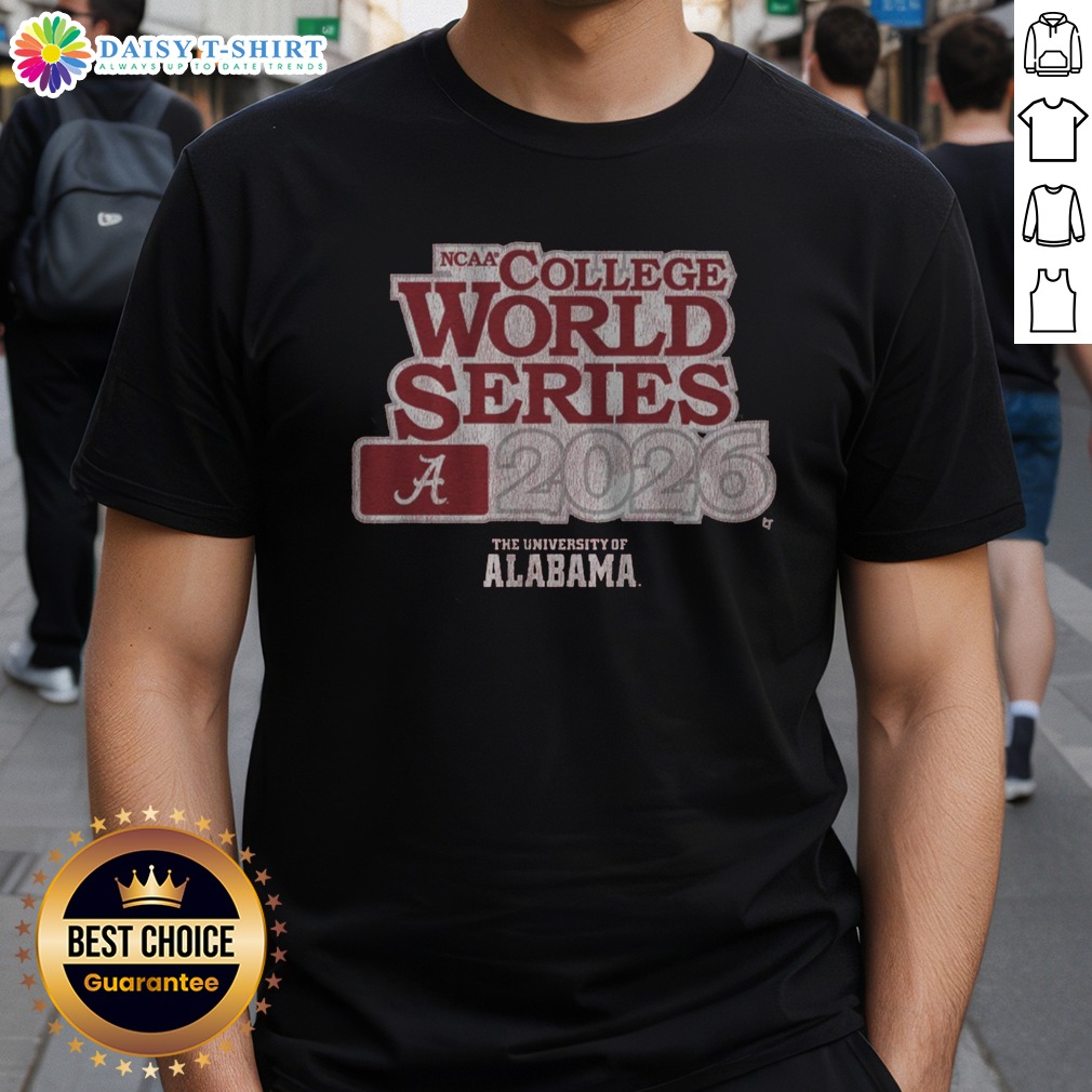 Official Alabama Baseball 2026 College World Series Shirt Official Alabama Baseball 2026 College World Series Shirt showcasing vibrant team colors and logo