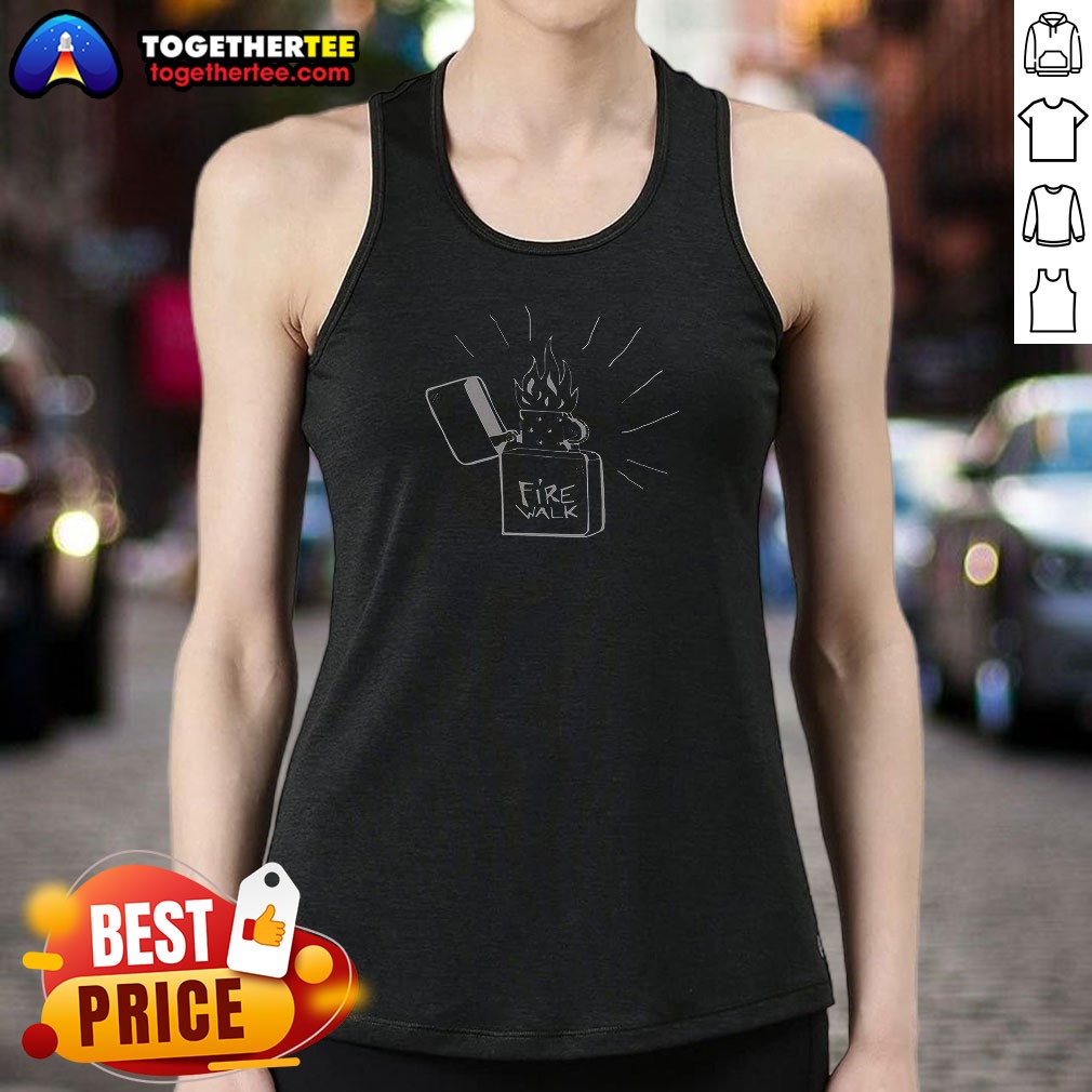 Official Black White Flame Fuel Lighter Tank Top Official Black White Flame Fuel Lighter Tank Top