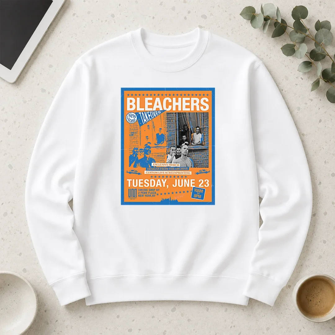 official-bleachers-jun-23-2026-new-york-ny-tour-poster-long-sleeve-shirt Official Bleachers Jun 23 2026 New York NY TOUR Poster Long Sleeve Shirt