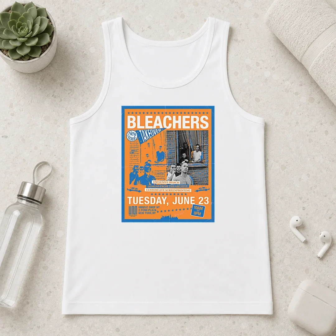 official-bleachers-jun-23-2026-new-york-ny-tour-poster-tank-top Official Bleachers Jun 23 2026 New York NY TOUR Poster Tank Top