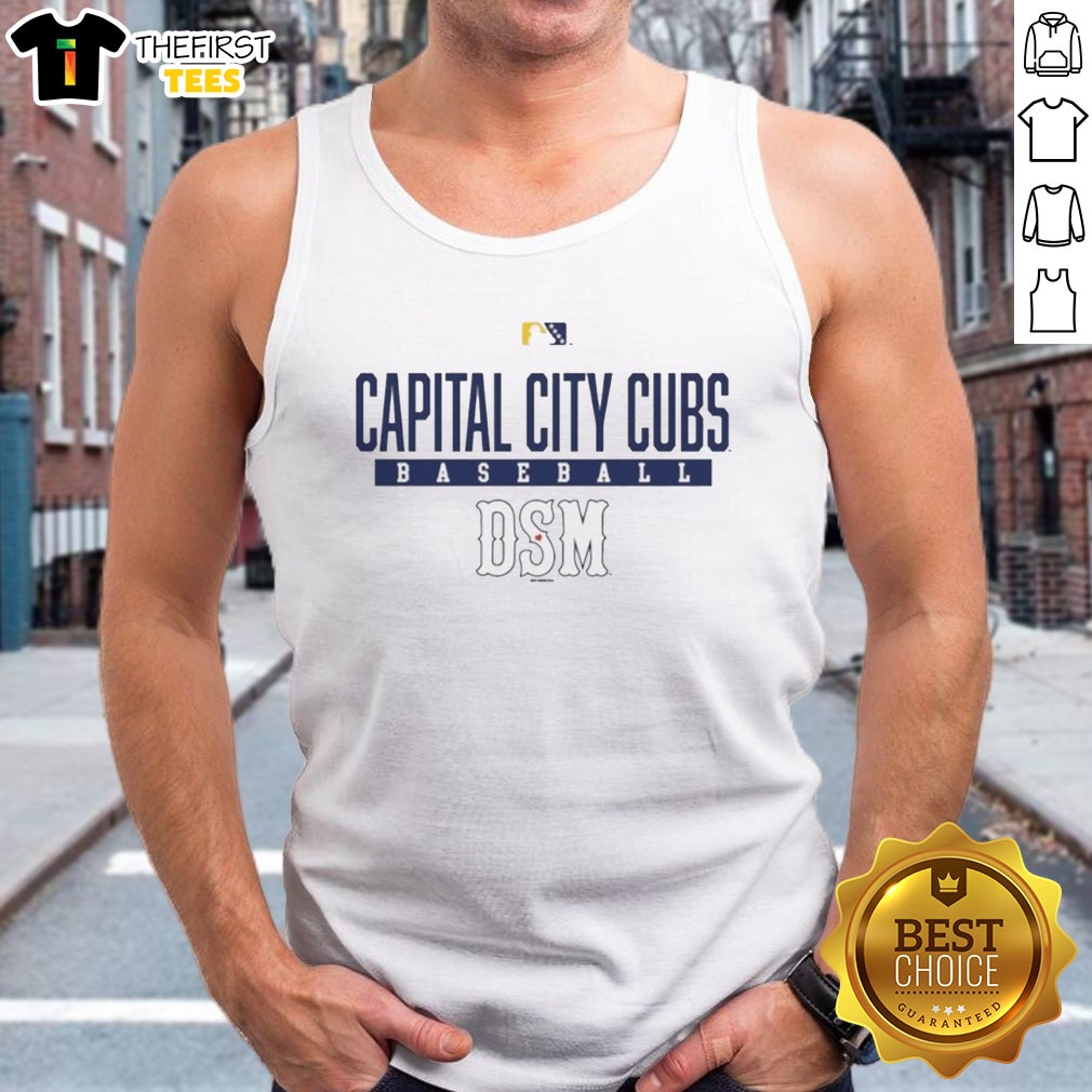 official-capital-city-cubs-des-moines-mlb-baseball-team-tank-top Official Capital City Cubs Des Moines MLB Baseball Team Tank Top featuring team logo and vibrant colors