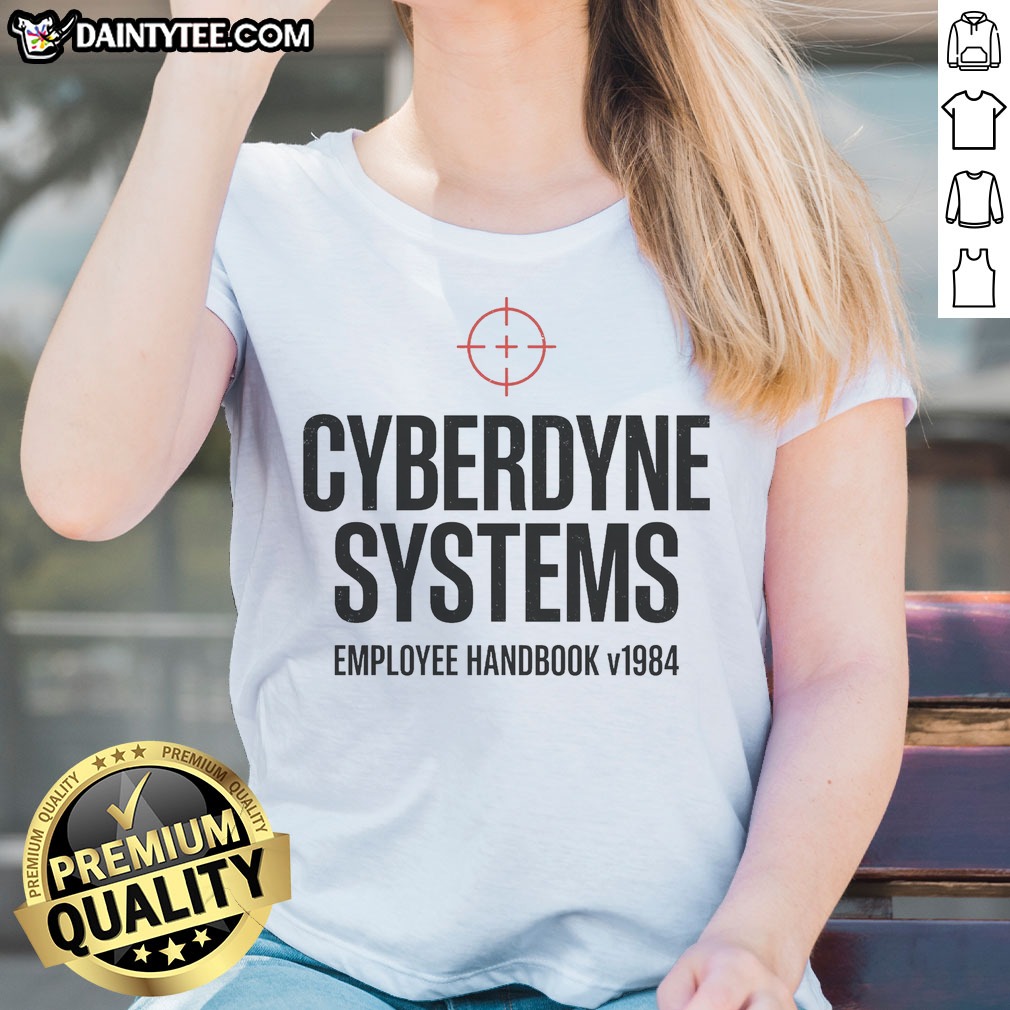 official-cyberdyne-systems-employee-handbook-v1984-ladies-shirt Official Cyberdyne Systems Employee Handbook V1984 Ladies Shirt in soft fabric with a classic fit