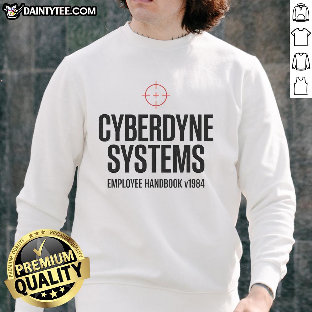 official-cyberdyne-systems-employee-handbook-v1984-sweatshirt Official Cyberdyne Systems Employee Handbook V1984 Sweatshirt featuring a classic design and soft fabric.