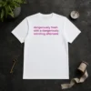 Official Dangerously Fresh With A Dangerously Revolting Aftertaste Dangerously Water t shirt in classic crew neck style, white color
