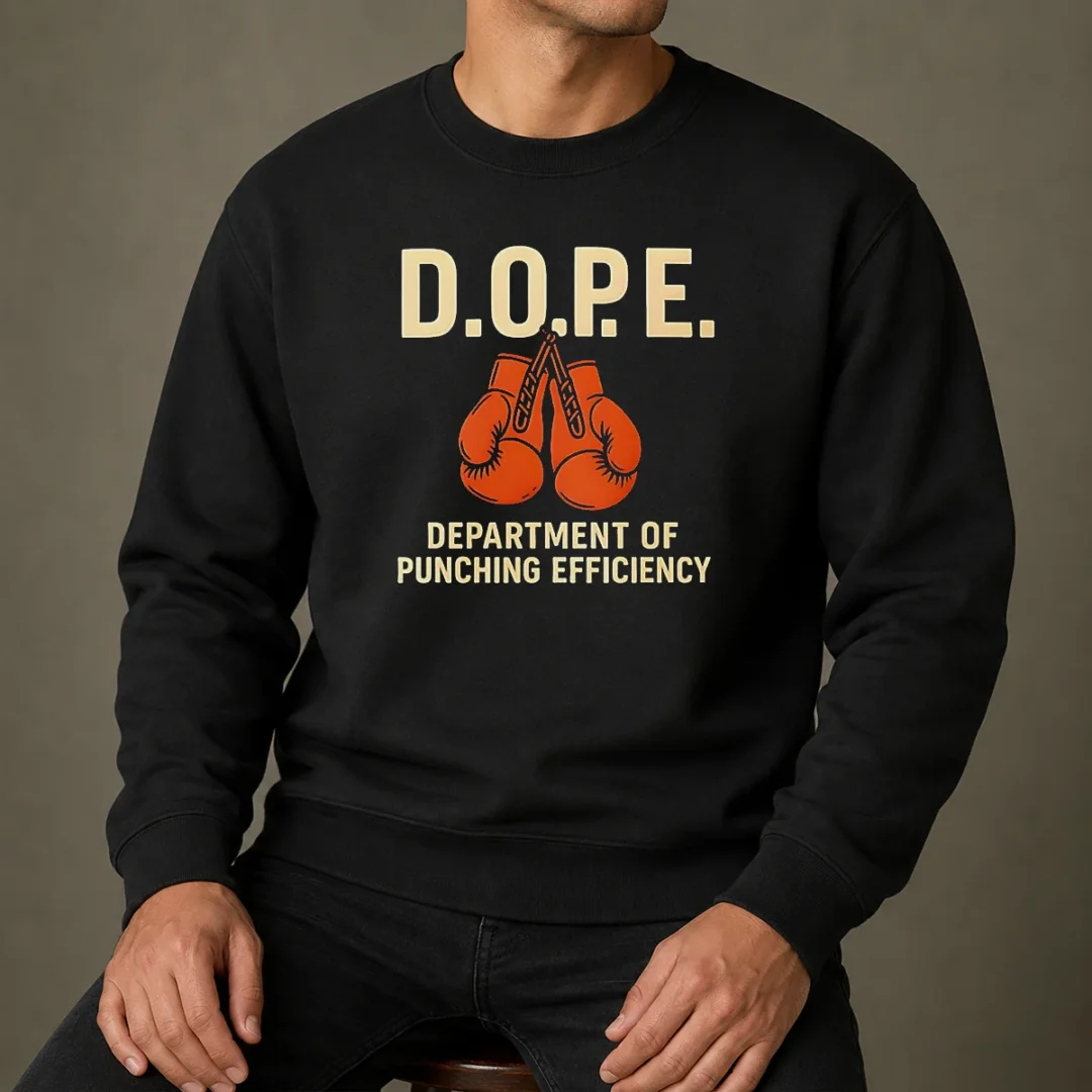 official-dope-department-of-punching-efficiency-sweater Official DOPE Department Of Punching Efficiency Sweater
