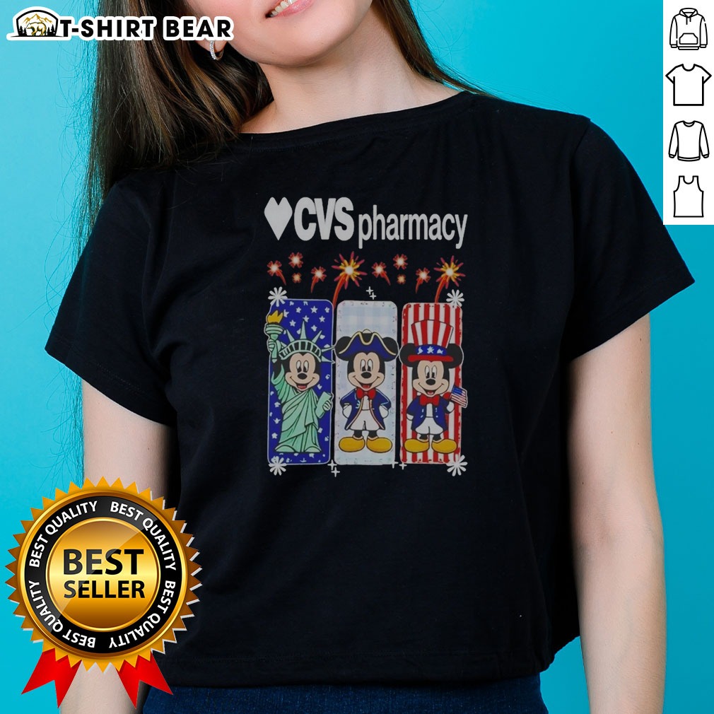 Official Heart CVS Pharmacy Mickey Mouse Statue Of Liberty USA Patriotic Ladies Shirt Official Heart CVS Pharmacy Mickey Mouse Statue Of Liberty USA Patriotic Ladies Shirt in navy blue with graphic print