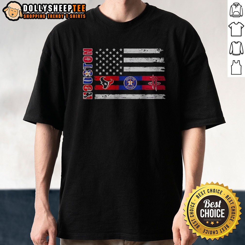 Official Houston Sport Teams Texans Astros Rockets American Flag Houston USA Independence Day Shirt Official Houston Sport Teams Texans Astros Rockets American Flag Houston USA Independence Day