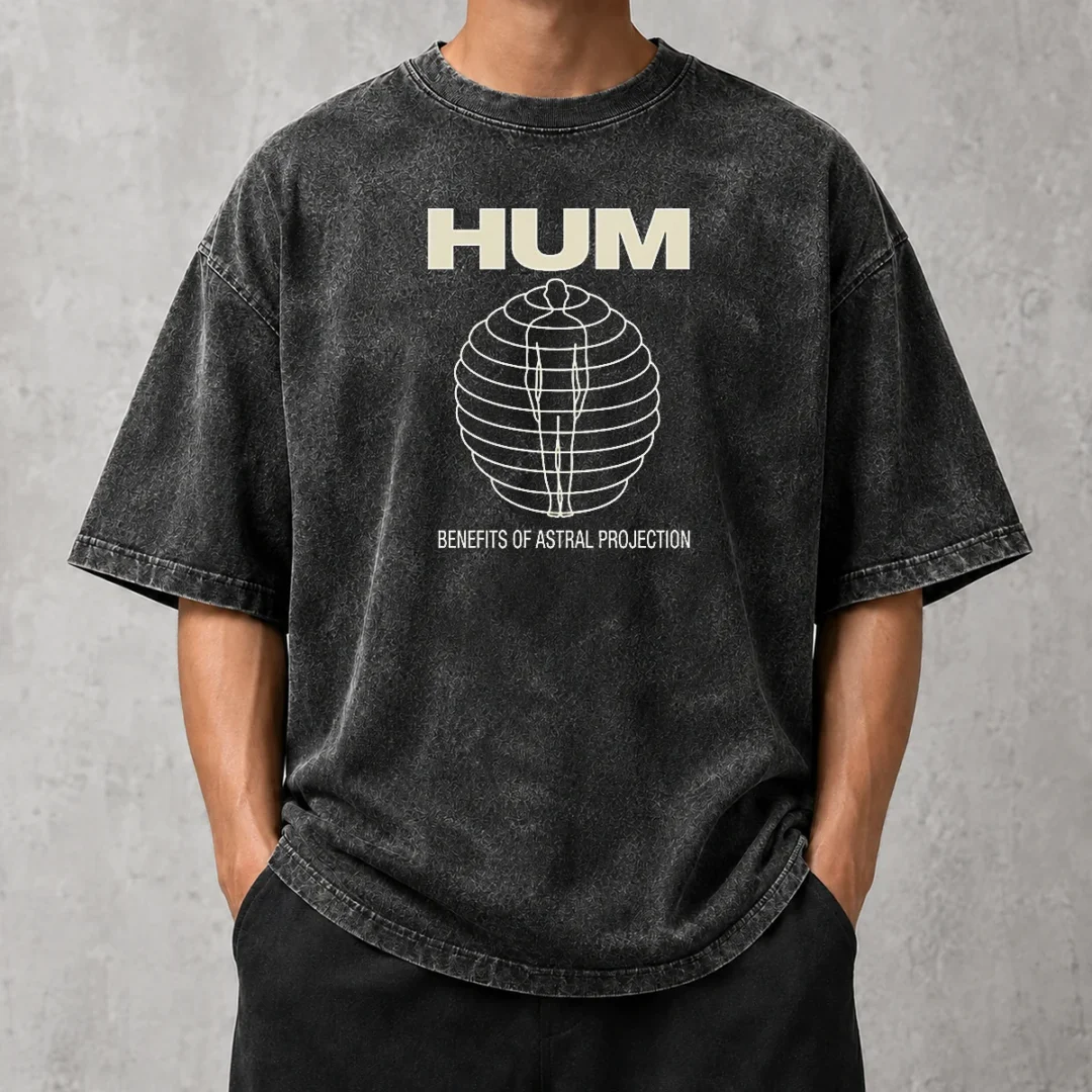 official-hum-benefits-of-astral-projection-washed-t-shirt Official Hum Benefits Of Astral Projection Washed T-Shirt