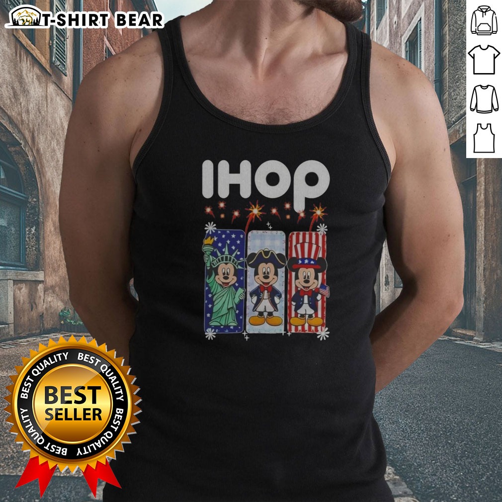 Official Ihop Mickey Mouse Statue Of Liberty Patriot Independence Day Tank Top Official Ihop Mickey Mouse Statue Of Liberty Patriot Independence Day Tank Top featuring patriotic graphic on sleeveless garment