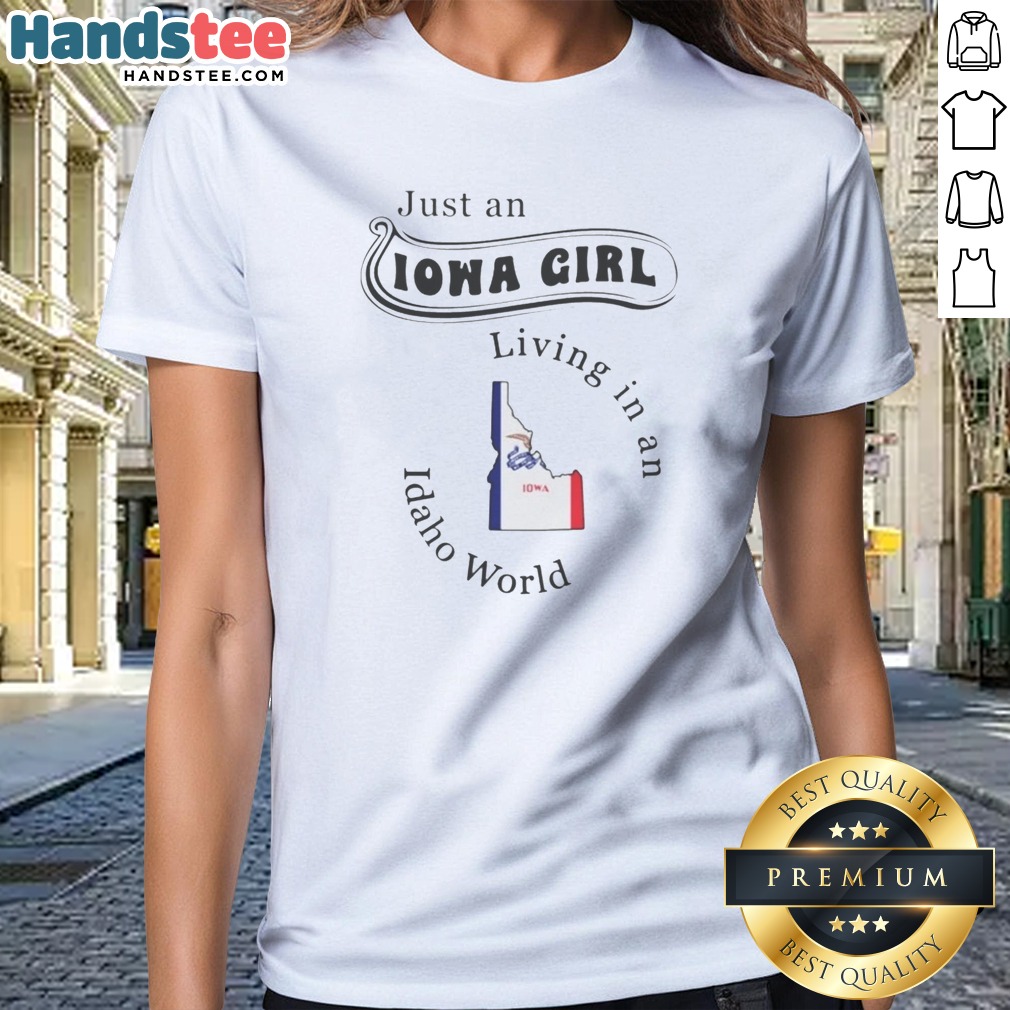 official-just-an-iowa-girl-living-in-an-idaho-world-ladies-shirt Official Just An Iowa Girl Living In An Idaho World Ladies Shirt in a vibrant display
