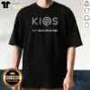 Official Kios Logo Omaha Public Radio Shirt in classic crew neck style with logo print on front