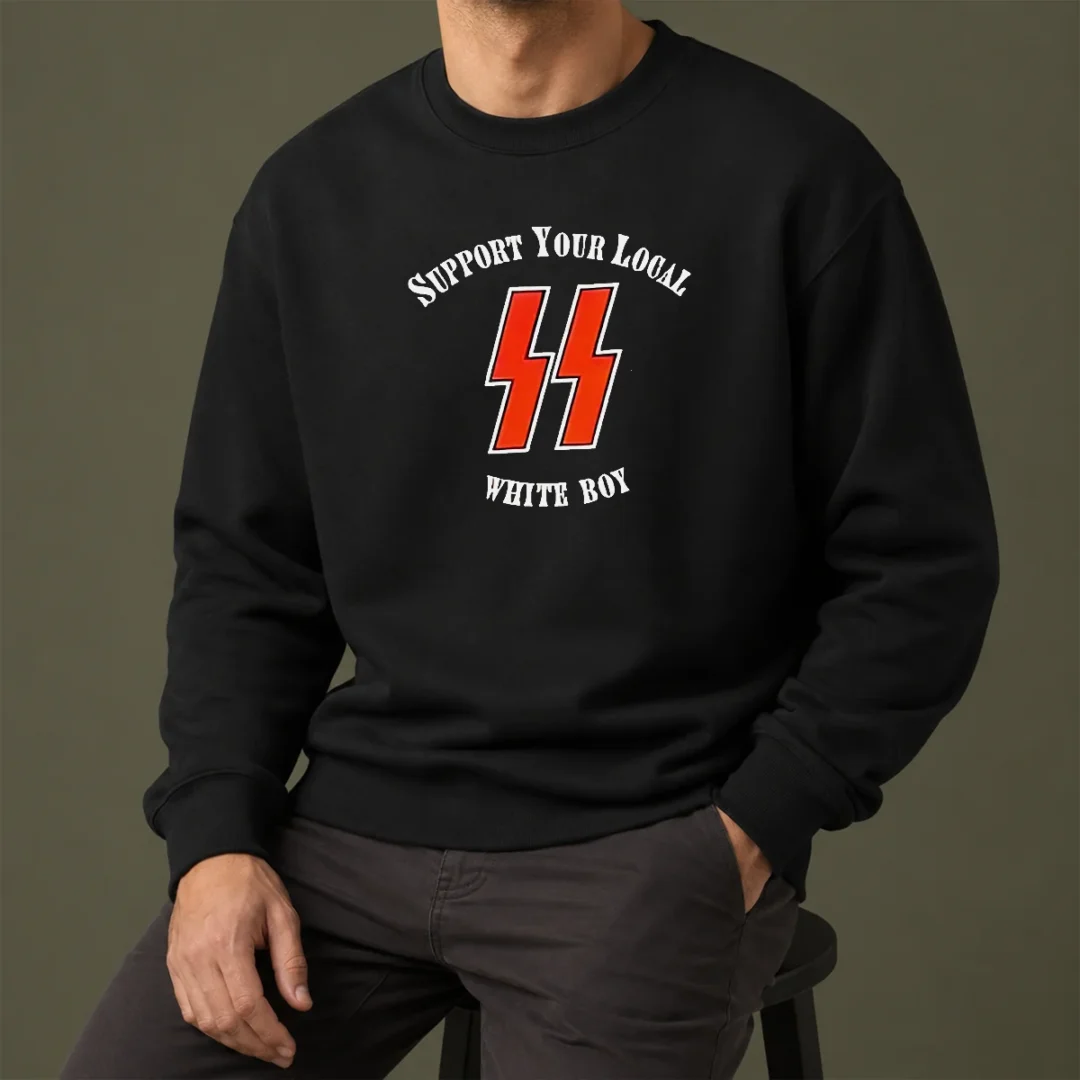 official-lightning-bolts-support-your-local-white-boy-sweater Official Lightning Bolts Support Your Local White Boy Sweater