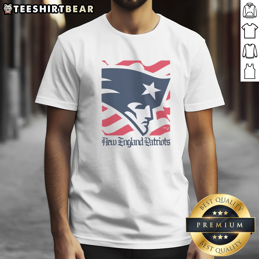 official-new-england-patriots-american-heritage-wordmark-shirt-1 Official New England Patriots American Heritage Wordmark Shirt displayed on a neutral background