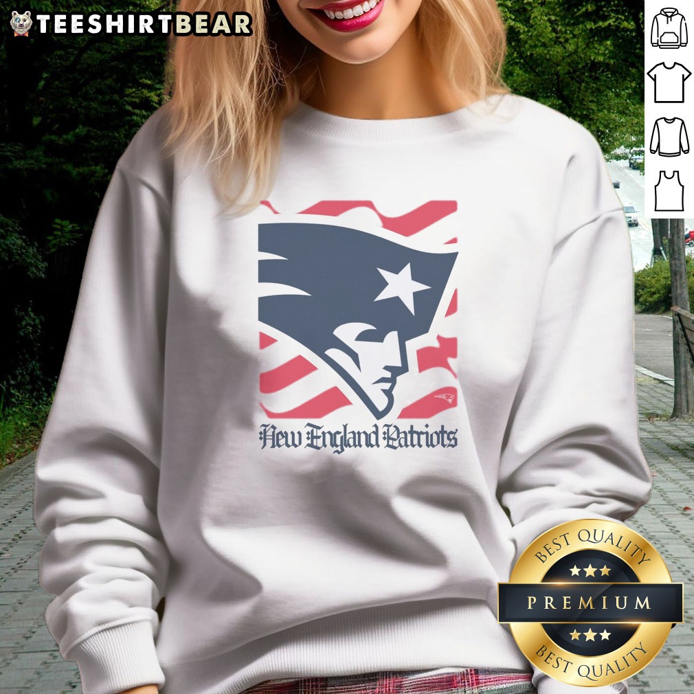 official-new-england-patriots-american-heritage-wordmark-sweatshirt Official New England Patriots American Heritage Wordmark Sweatshirt featuring the iconic team logo.