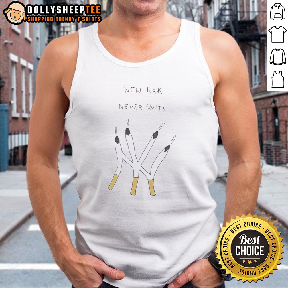 Official New York Never Quits NY Logo Cigarettes Iconic City Tank Top Official New York Never Quits NY Logo Cigarettes Iconic City Tank Top showcasing bold graphics and vibrant colors.