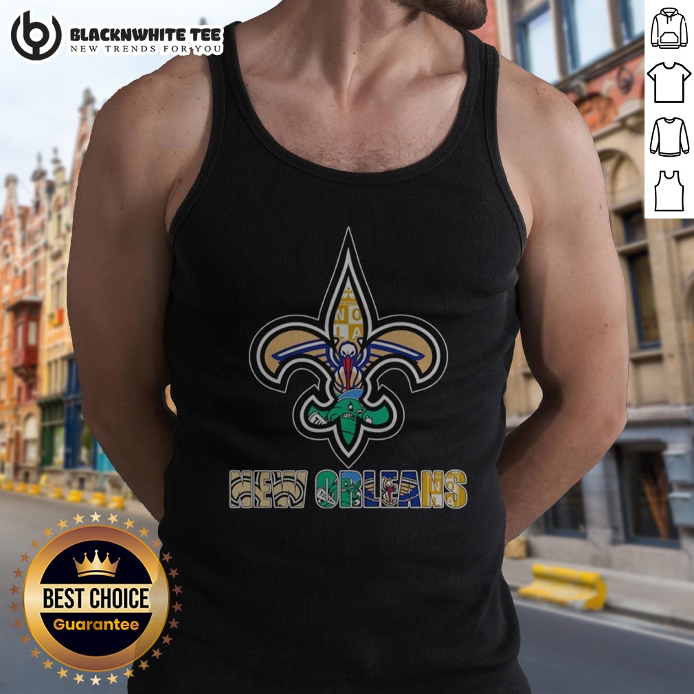 Official NOLA Saints Pelicans Tulane Fleur De Lis Logo Tank Top Official NOLA Saints Pelicans Tulane Fleur De Lis Logo Tank Top showcasing vibrant team spirit.