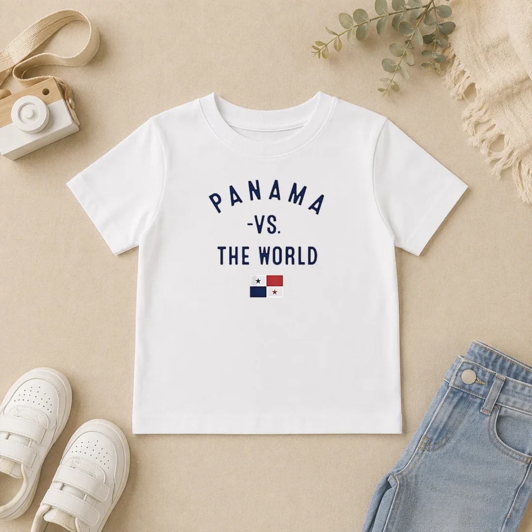 Official Panama Vs The World Panama Flag Panama National Soccer Team FIFA World Cup 2026 Kids T Shirt Official Panama Vs The World Panama Flag Panama National Soccer Team FIFA World Cup 2026 Kids T-Shirt