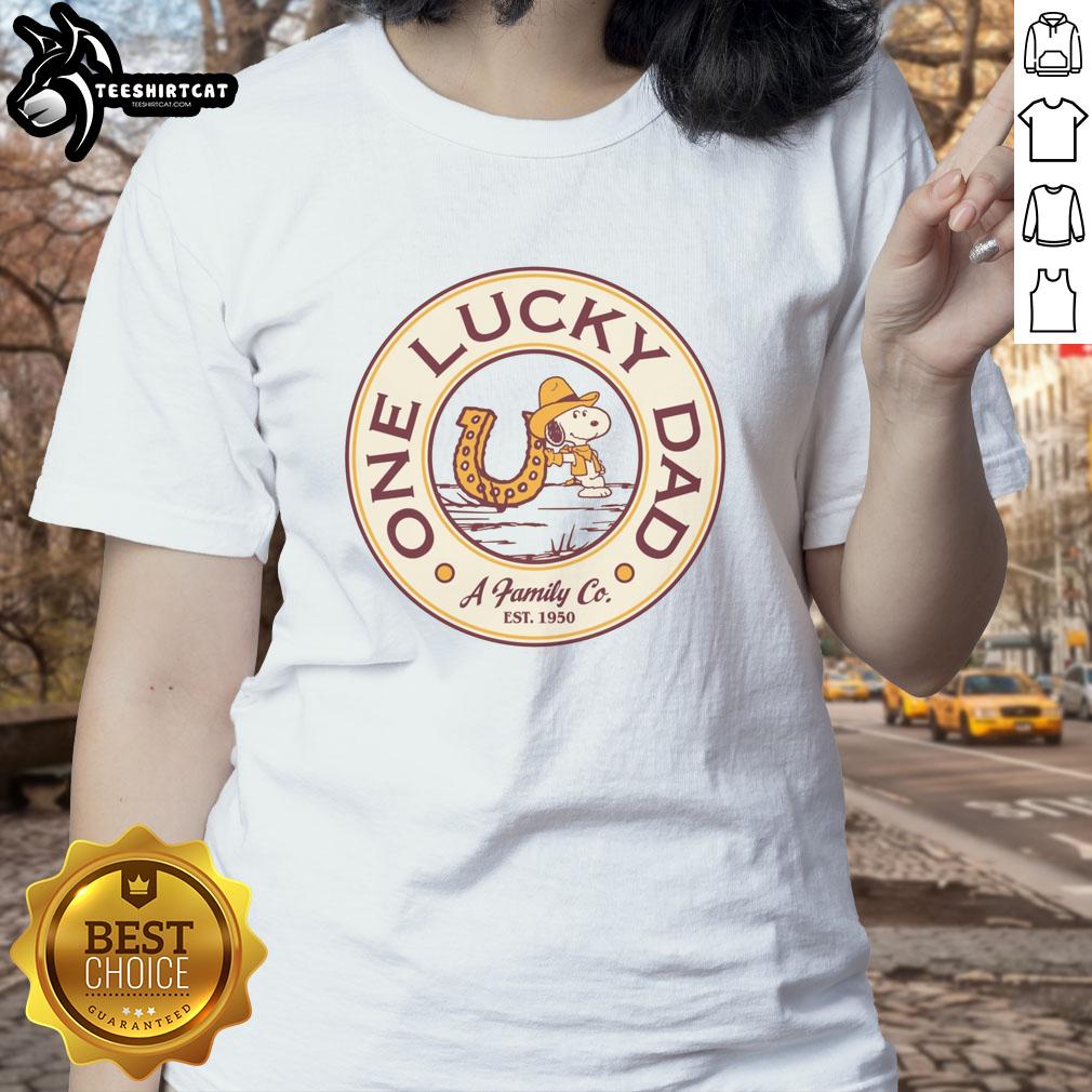 official-peanuts-comfort-colors-one-lucky-ladies-tee Alt Text: Official Peanuts Comfort Colors One Lucky Ladies Tee in vibrant colors, showcasing fun Peanuts characters and comfy style.