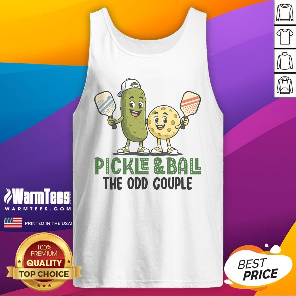 official-pickle-and-ball-the-odd-couple-pickleball-matching-tank-top Official Pickle And Ball The Odd Couple Pickleball Matching tank top featuring a unique design